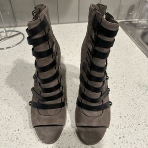 Karl Lagerfeld Women's Heeled Boots in Black and Brown